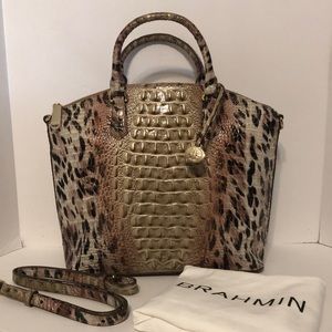 Brahmin On the Prowl Large Duxbury Satchel Handbag Bag NWT